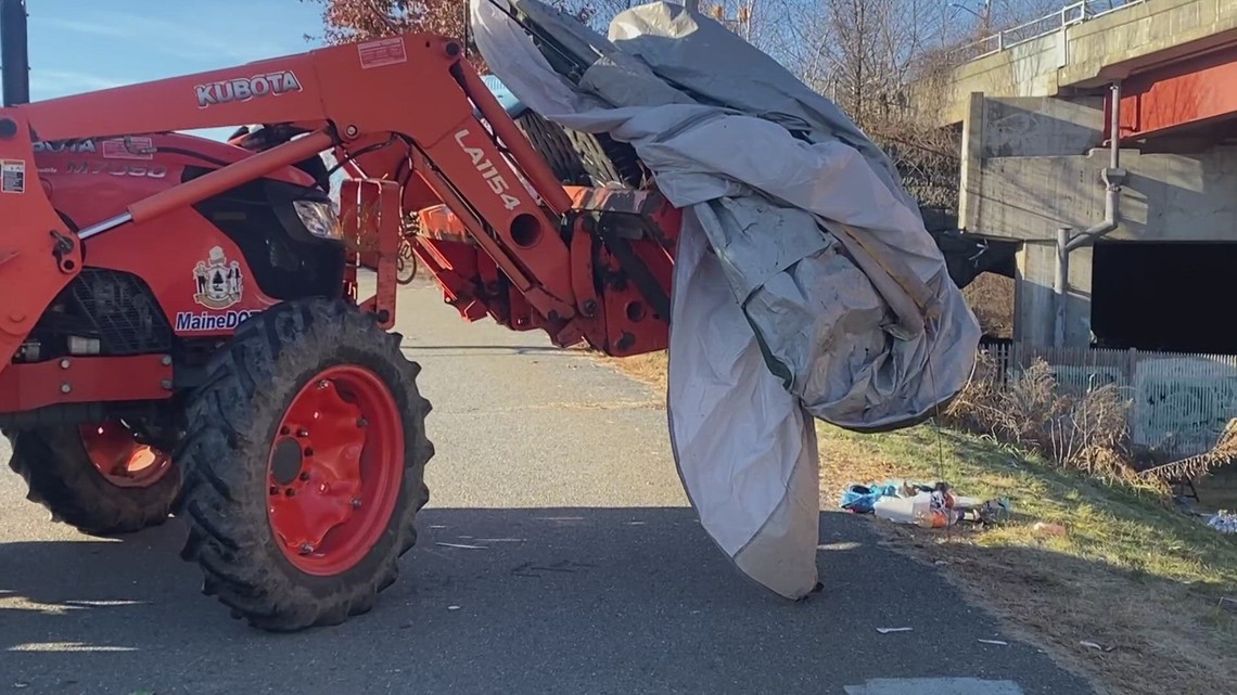 Portland's largest homeless encampment shuffled around as winter sets in | newscentermaine.com