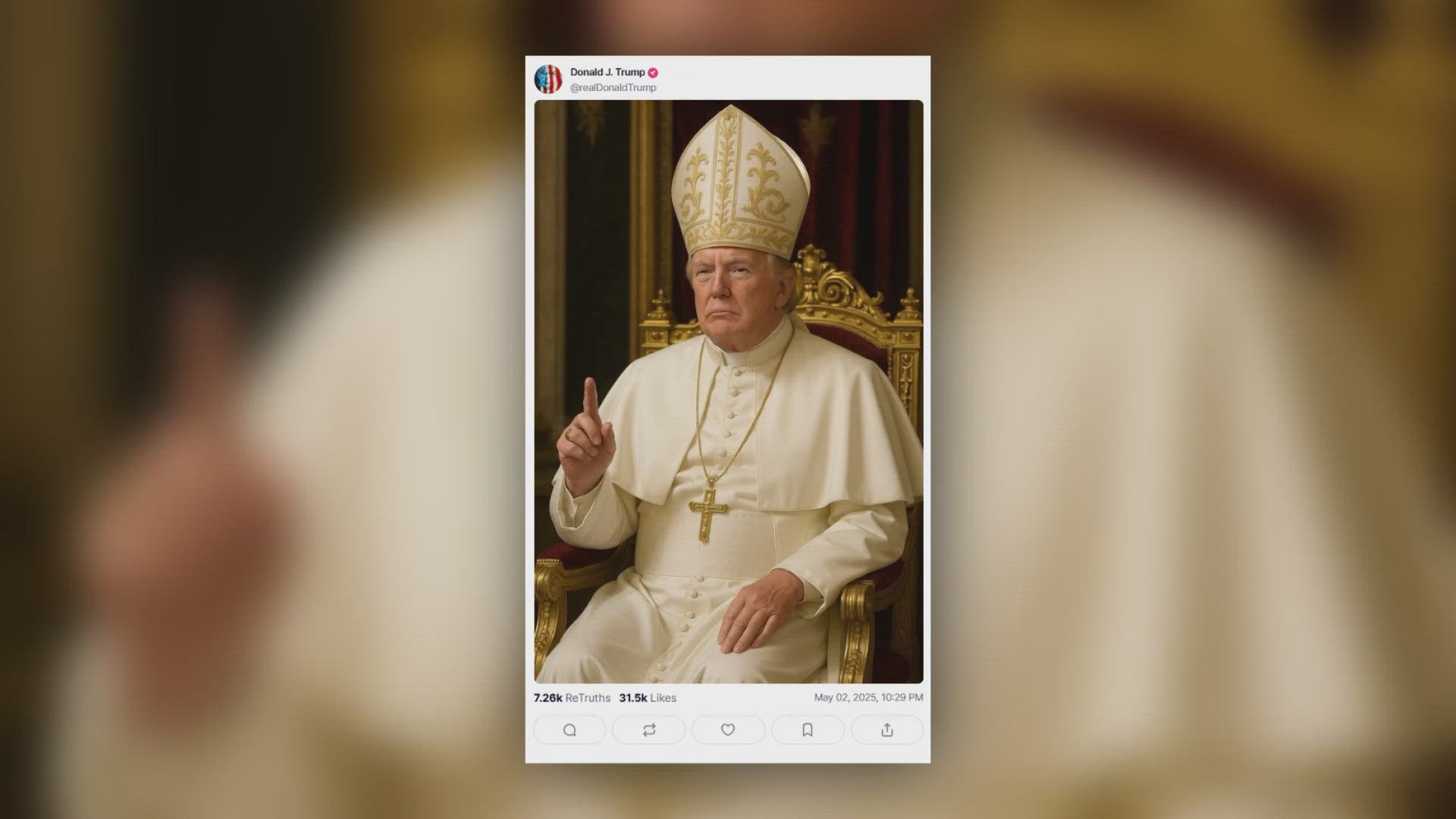 Trump draws criticism with AI image of himself dressed as the pope Trump draws criticism with AI image of himself dressed as the pope