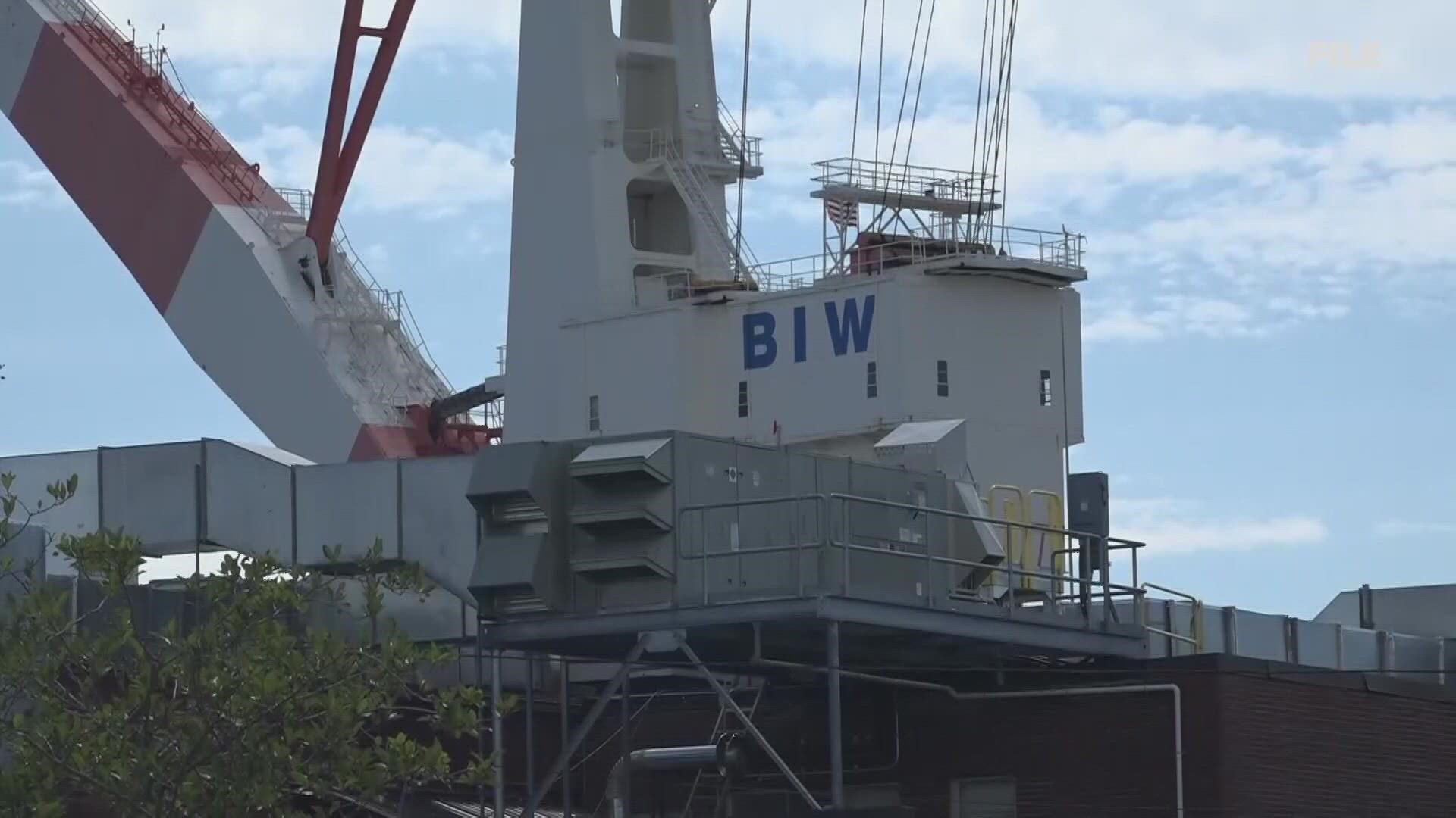 A recent report revealed Bath Iron Works generated $1.8 billion dollars in economic output in 2021 and supported over 11,000 jobs.