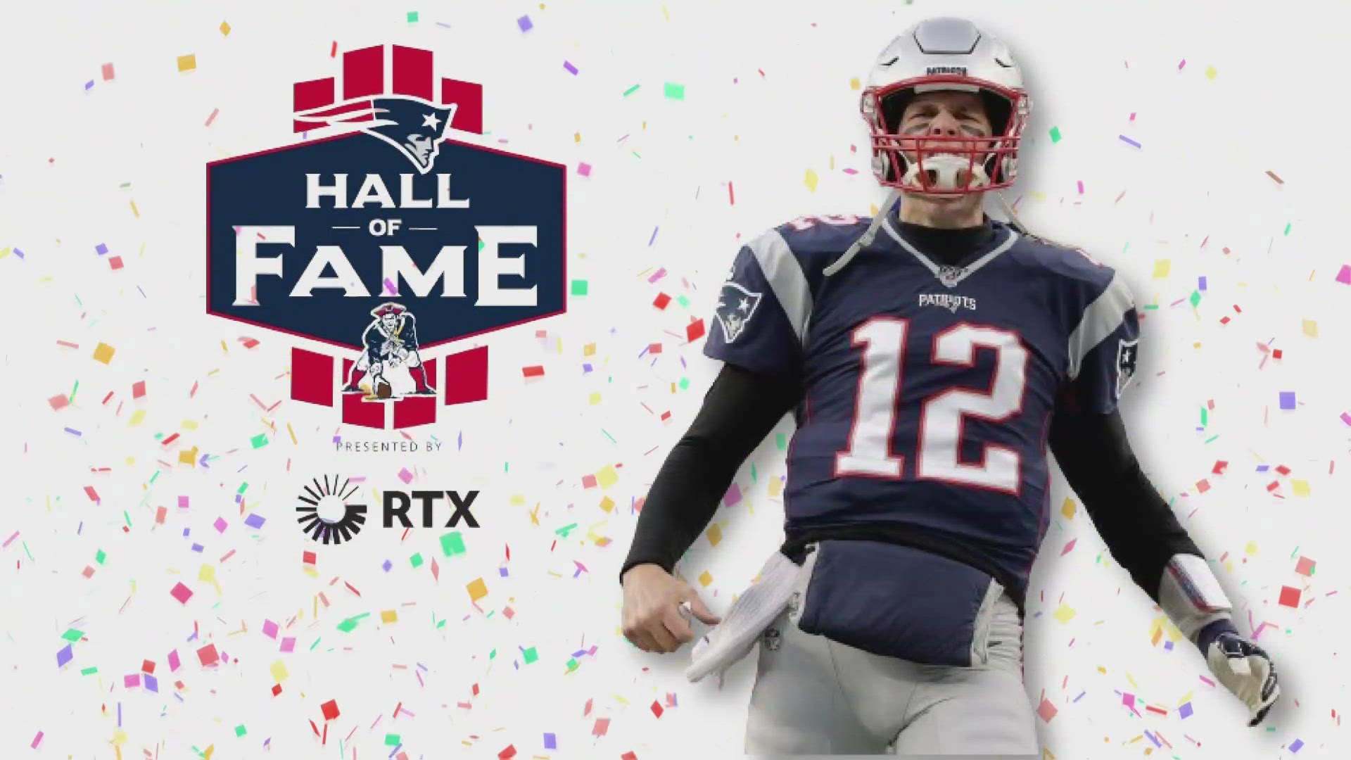 Brady has won six Super Bowl games with the New England Patriots and was being inducted Wednesday into the Hall of Fame ceremony held at Gillette Stadium.