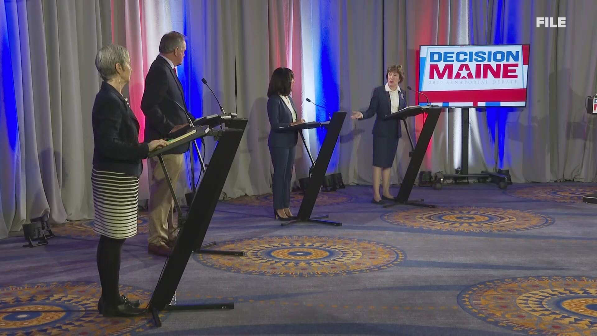 The debate originally set to start here at the Holiday Inn is now virtual.