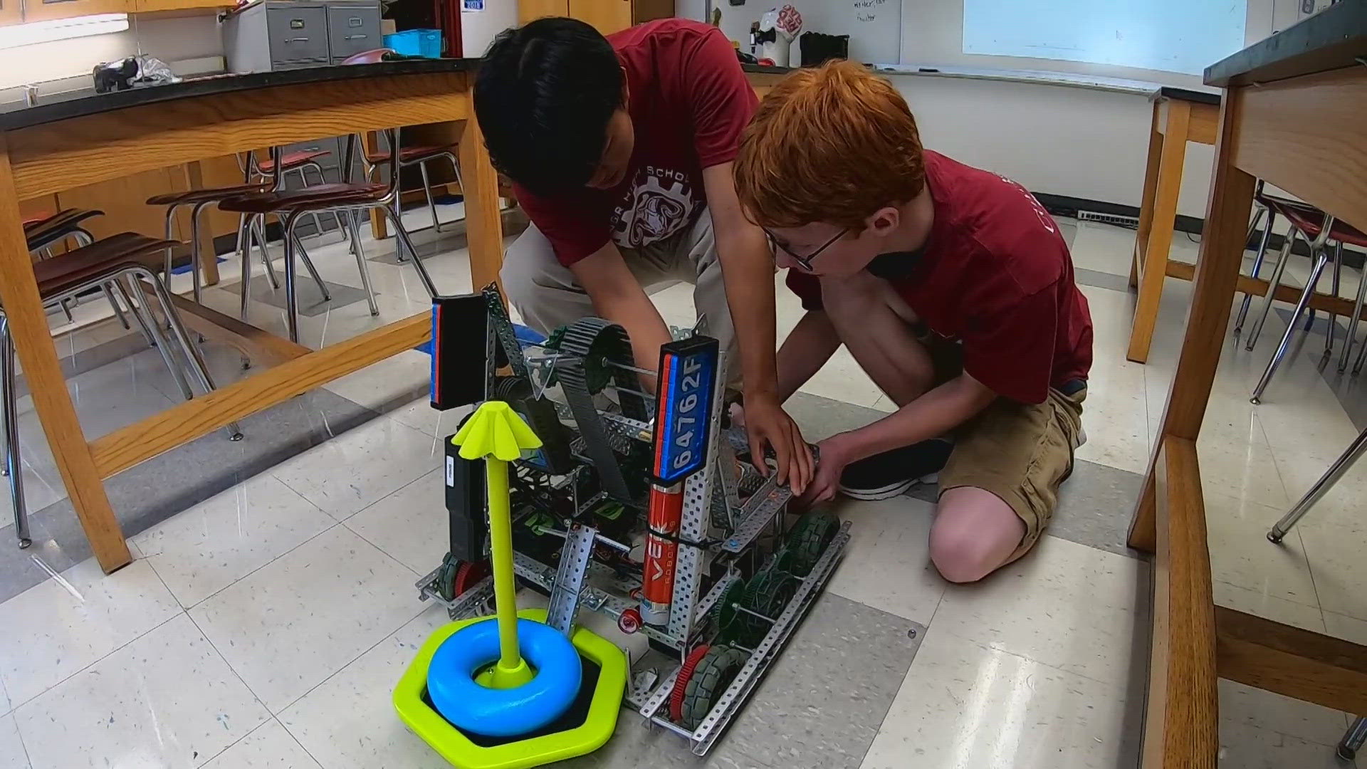 Gadget Gang and Loose Screw have been prepping all summer, meeting twice a week, to prepare for the "Lobstah Bowl" competition.