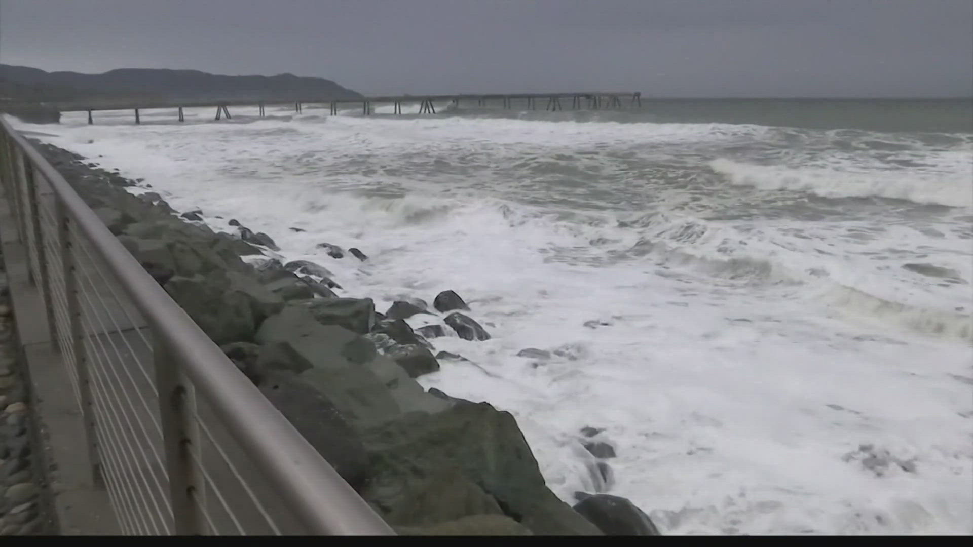 A storm has dropped heavy snow and record rainfall after knocking out power to people in northern California, Washington, and Oregon.