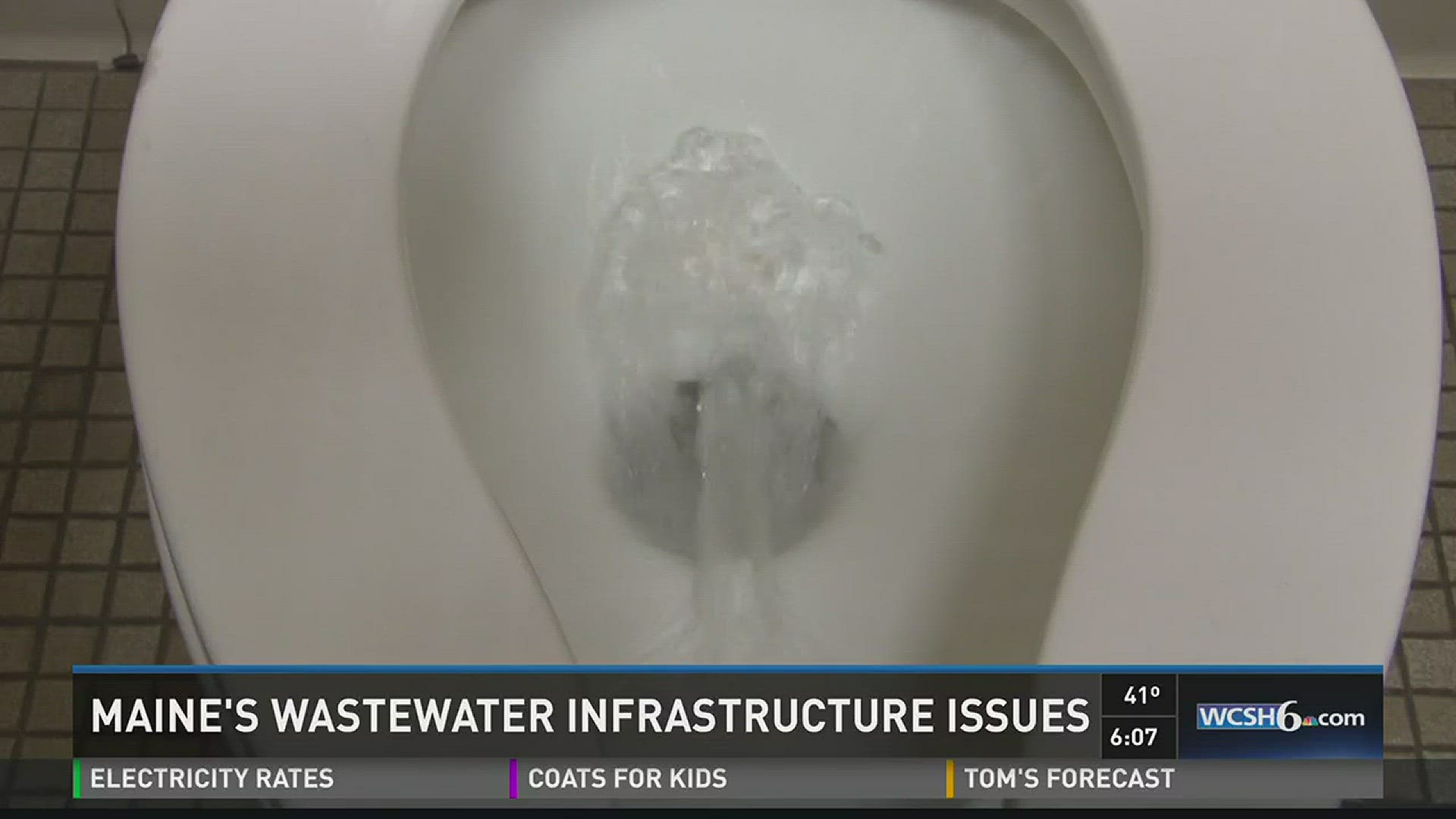 Maine receives bad grades in relation to wastewater.
