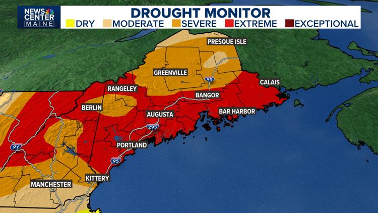 'Extreme' drought conditions expand in Maine despite recent rainfall ...