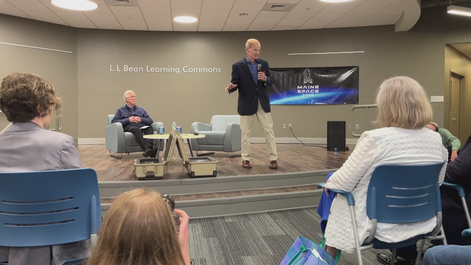 NASA Administrator Bill Nelson visited Brunswick, the town at the center of Maine's push to compete in the business of aerospace.