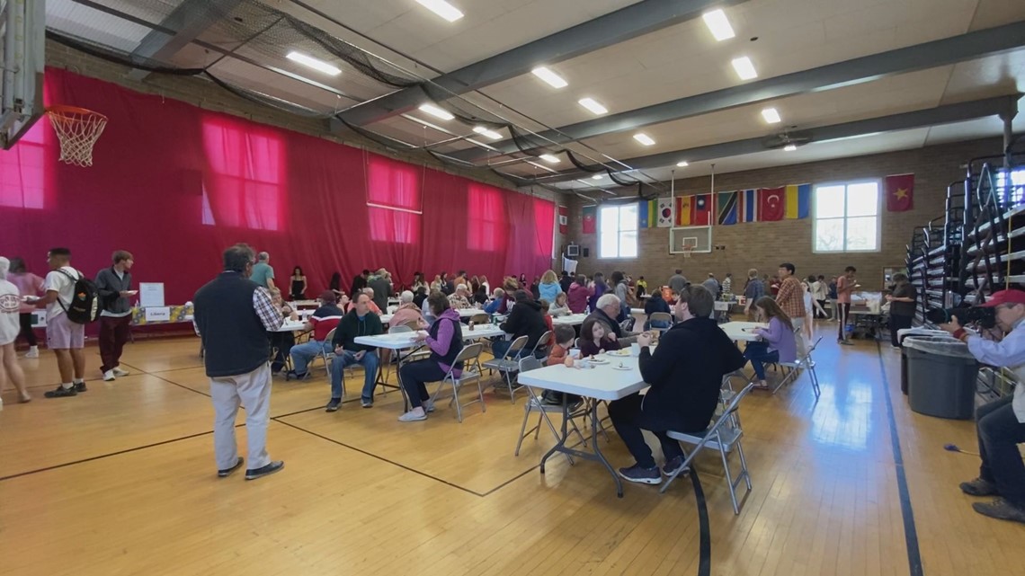 Maine Central Institute international student food festival