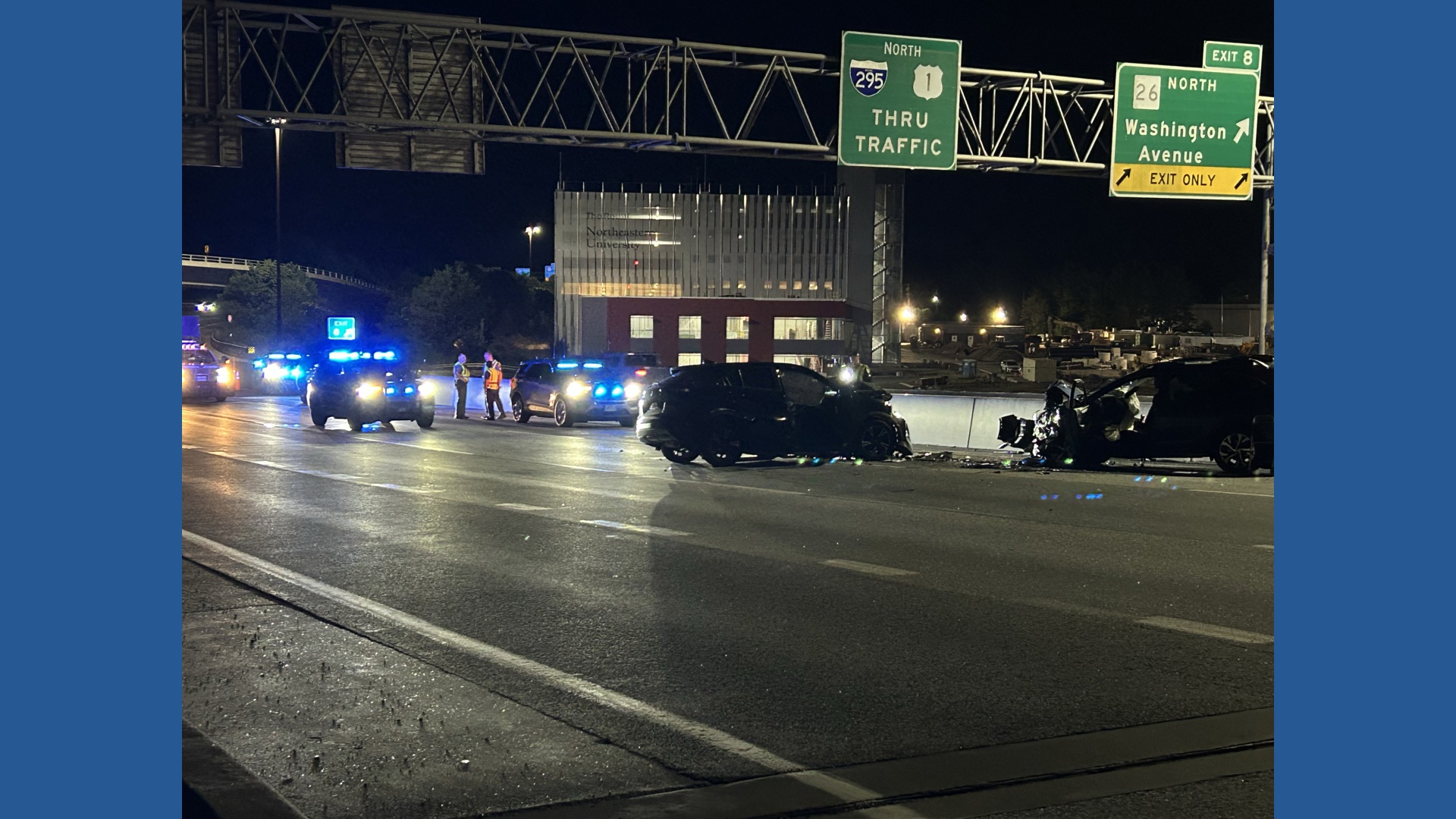 Two seriously injured in wrong-way crash on I-295