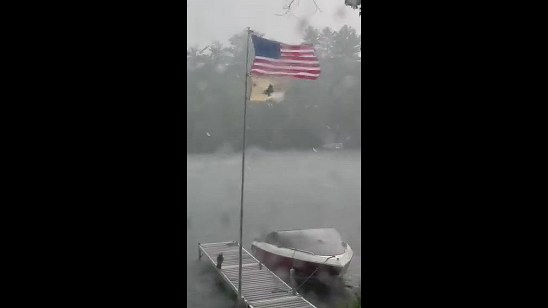 This was taken during the severe thunderstorm! It was on Little Sebago Lake!
Credit: Zoe Stilkey