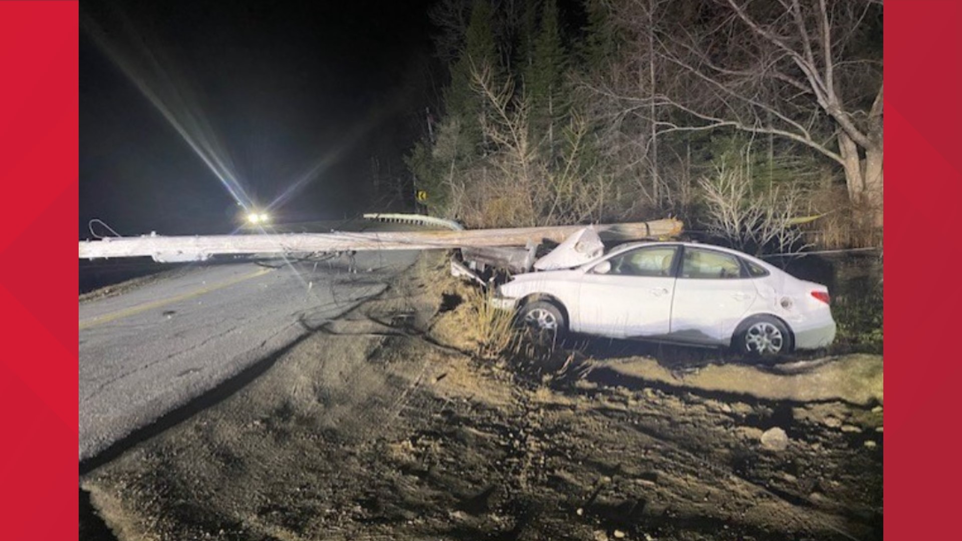 Brunswick car crash closes portion of Casco Road