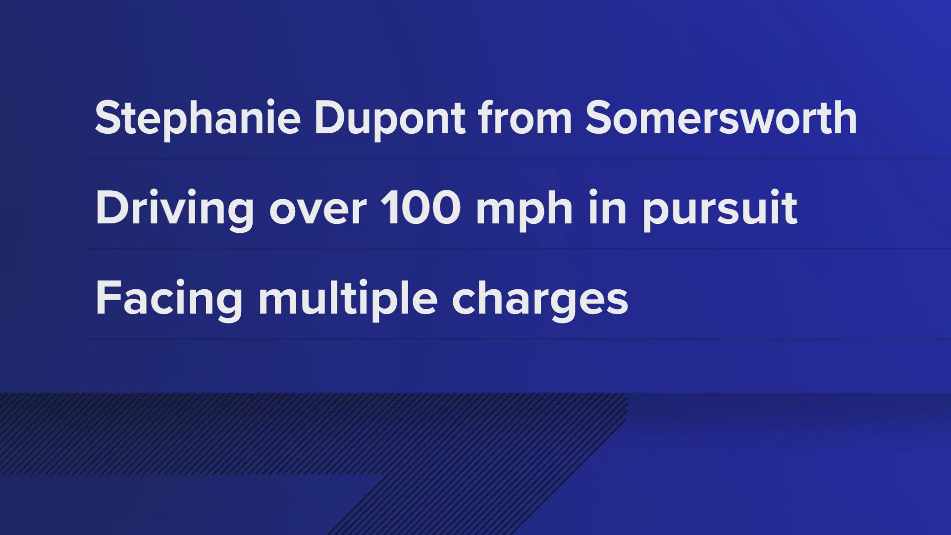 New Hampshire woman facing multiple charges after police pursuit ...