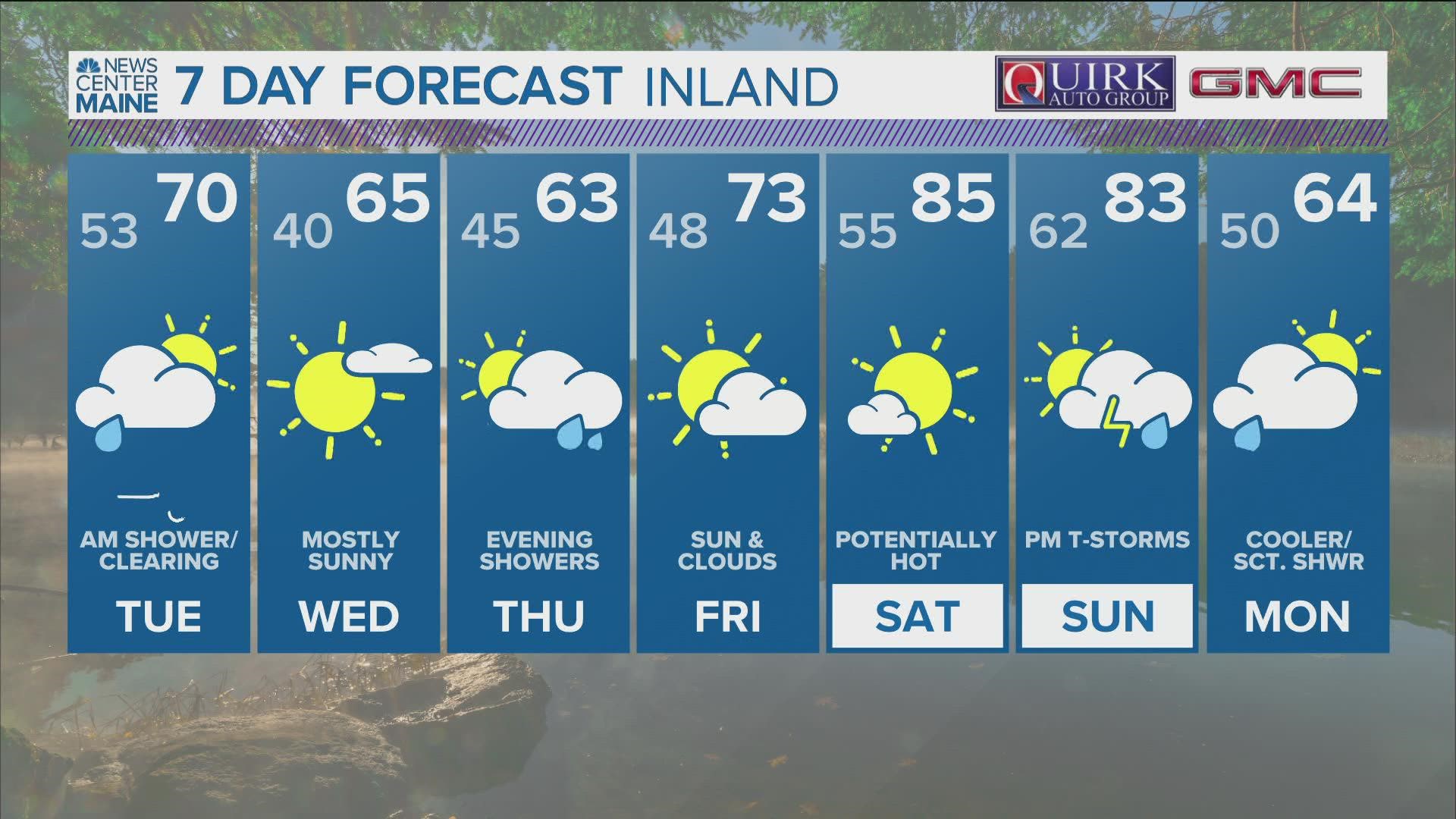 NEWS CENTER Maine Weather Video Forecast Updated 5:00pm Monday, May 16th