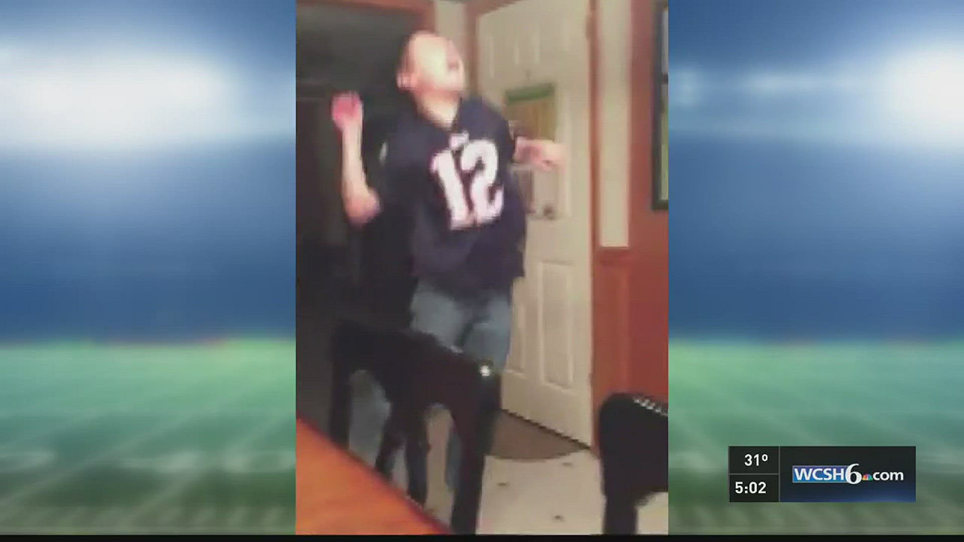 Mainers celebrate after Pats win Super Bowl