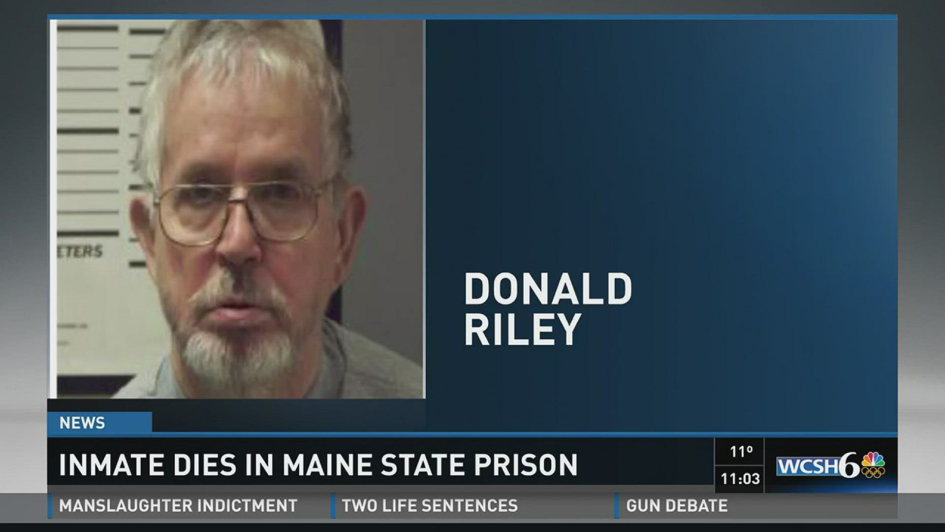 Maine State Prison inmate died this afternoon