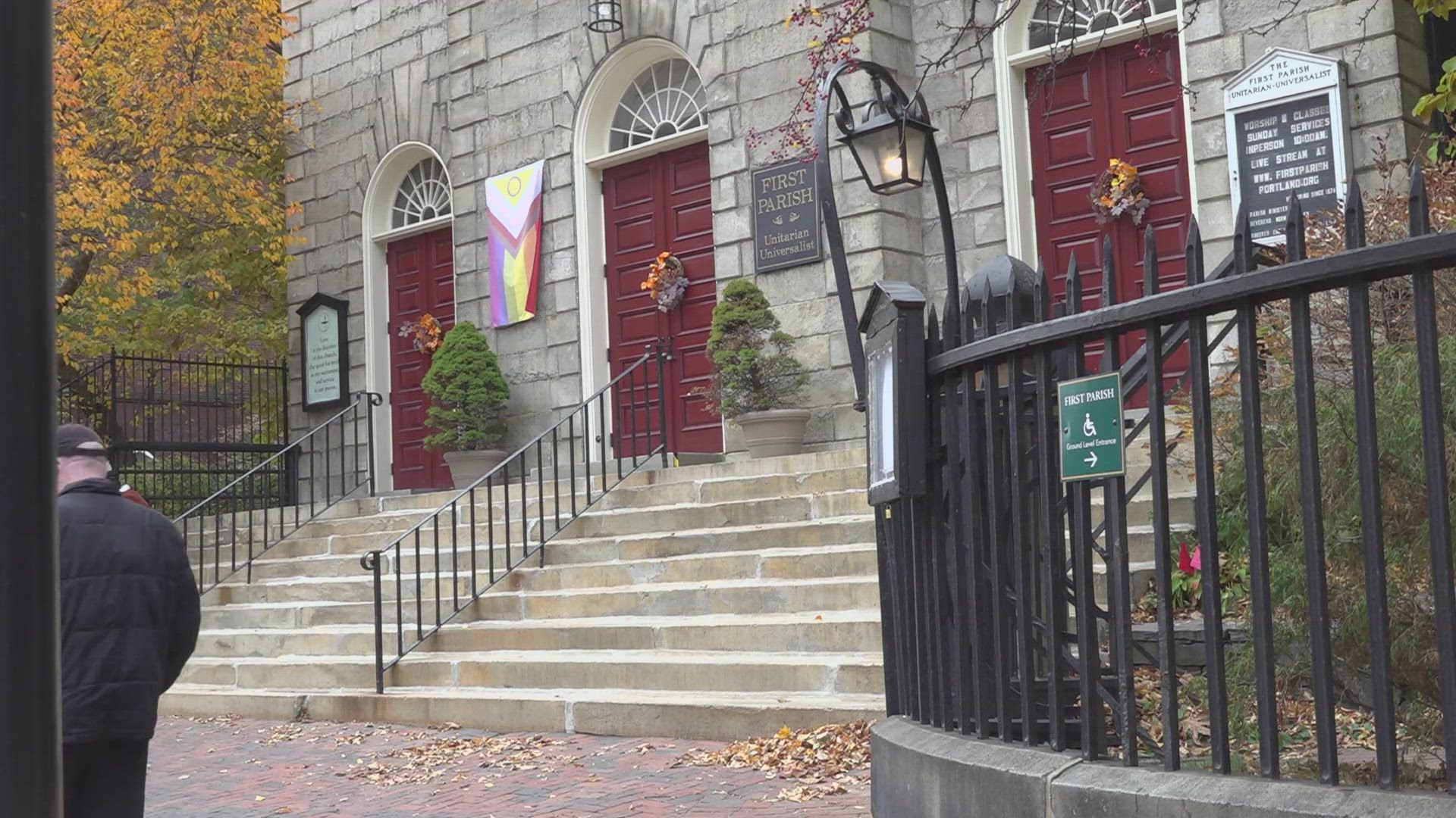 The First Parish Unitarian Universalist Church hopes to give people a quiet place away from the chaos on Election Day. Its doors will be open from 8 a.m. to 8 p.m.