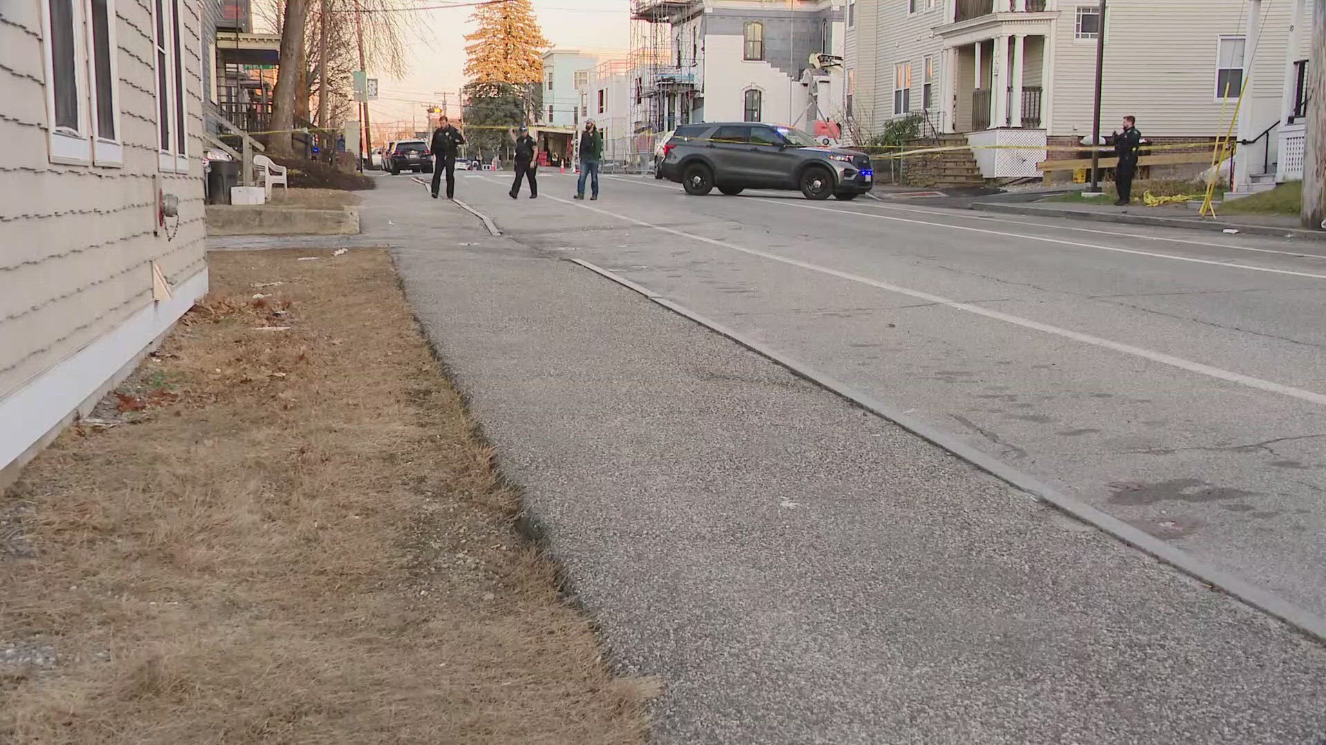 Police said several shots were fired at the intersection of Walnut and Pierce streets. One person was found with a gunshot wound and was in critical condition. 