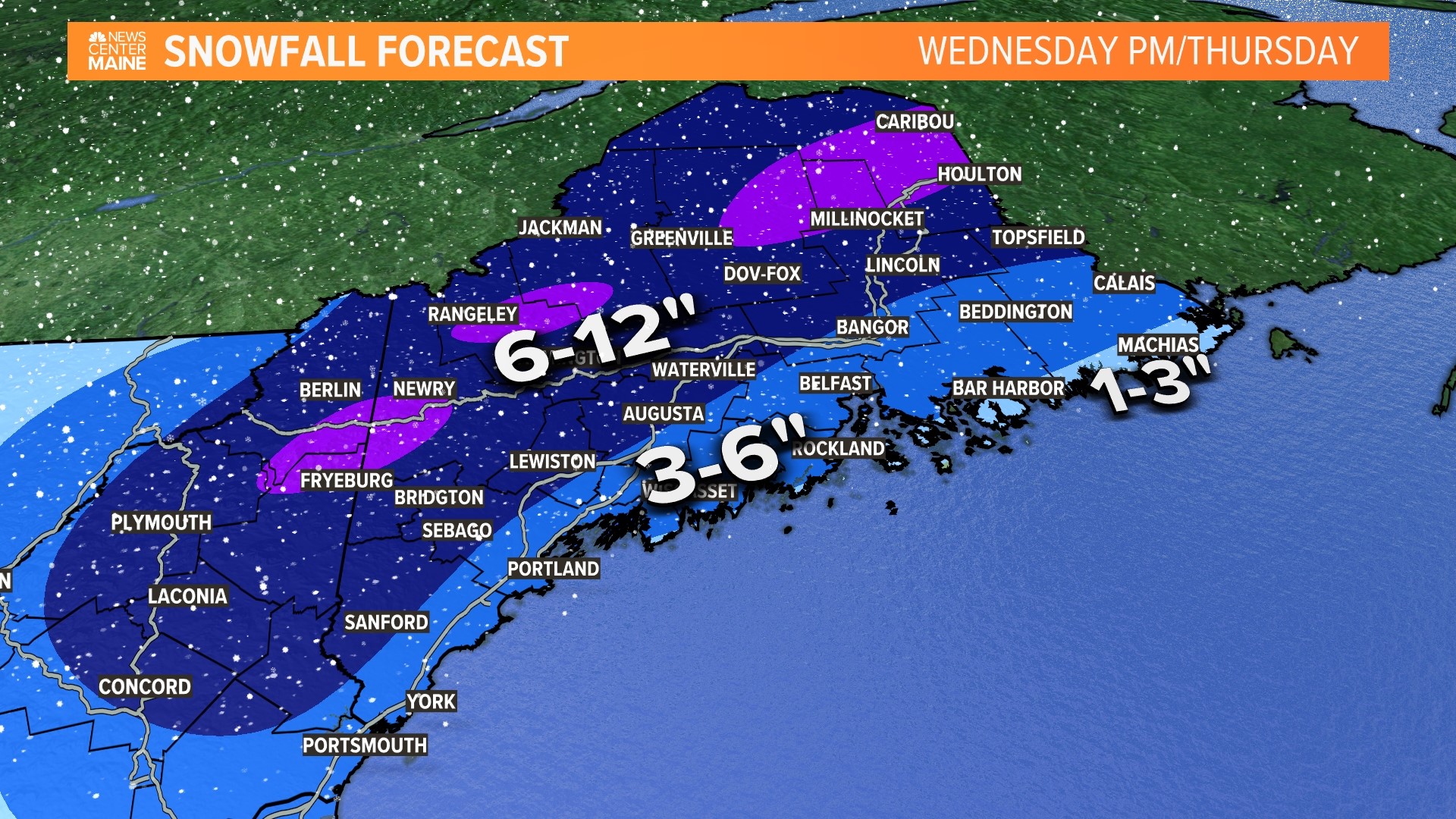 Maine weather forecast Snow on the way Wednesday into Thursday