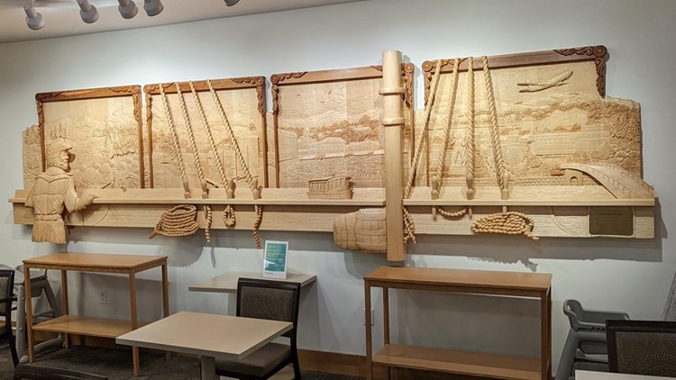 Maine man carves lifelong love of nature into intricate scenes