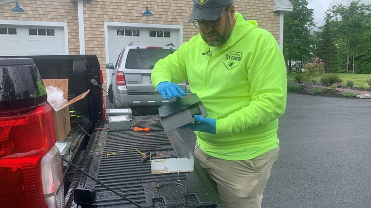 More Mainers are using 'tick boxes' over spraying their yards