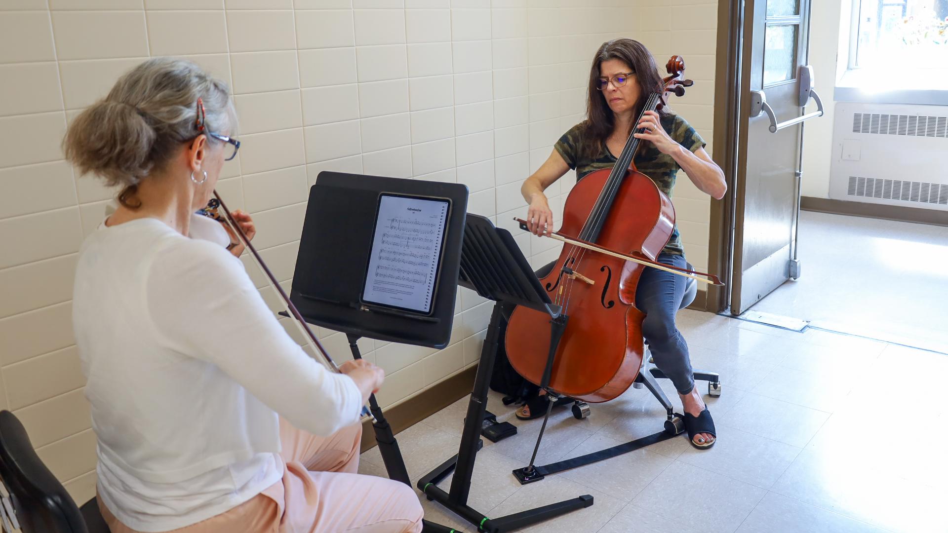 Three Tuesdays a month, members of the Bangor Symphony Orchestra serenade hospital halls and patient rooms.