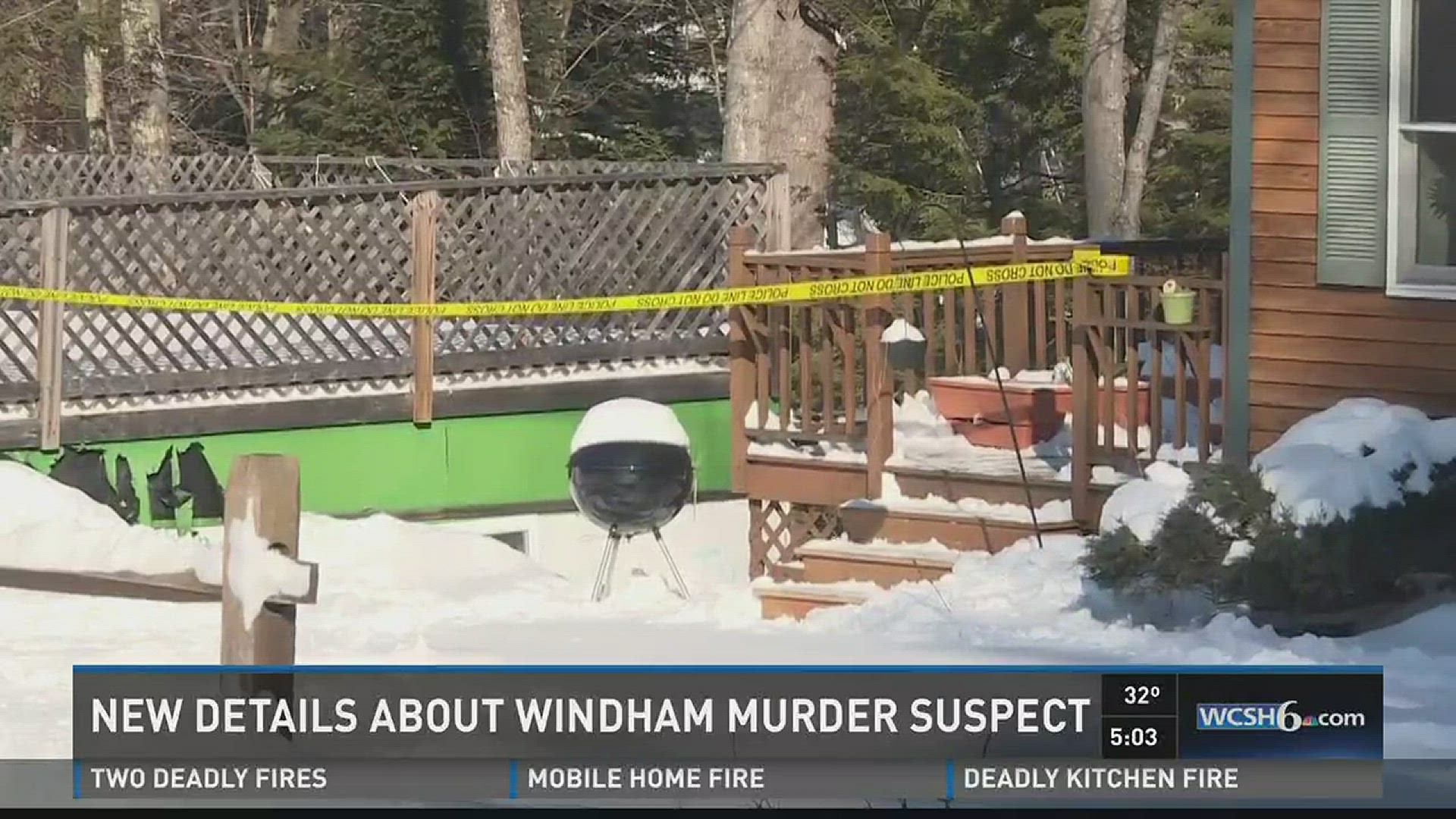 New details regarding Windham murder suspect.