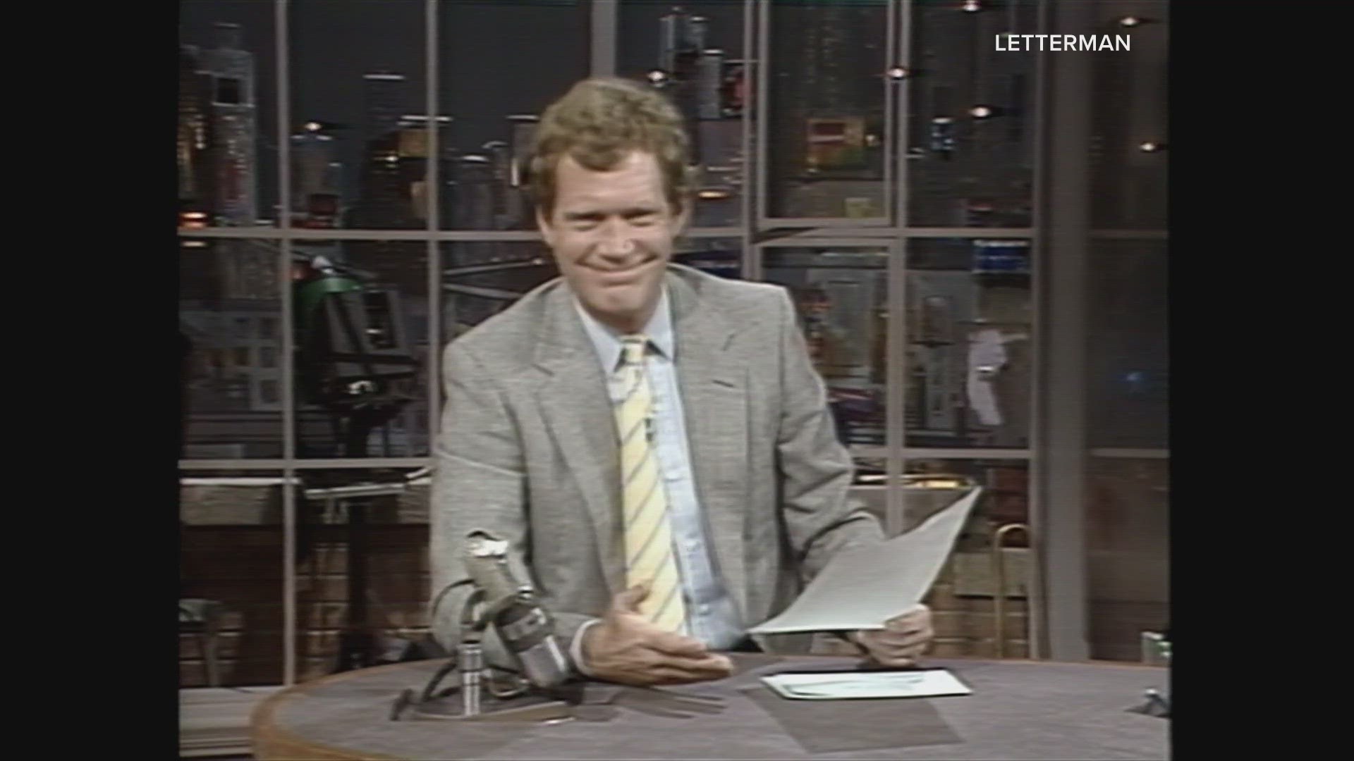 We're marking his birthday with a stunt he pulled in 1987. He was hosting "Late Night" on NBC when he got some dismal news from Maine.