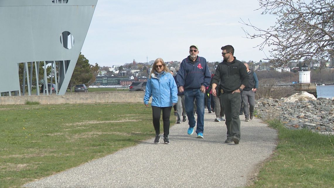 South Portland police host weekly walks to connect with the community