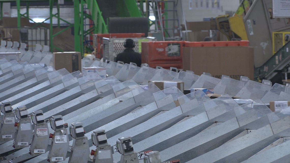 Southern Maine USPS facility gets ready for holiday shipping