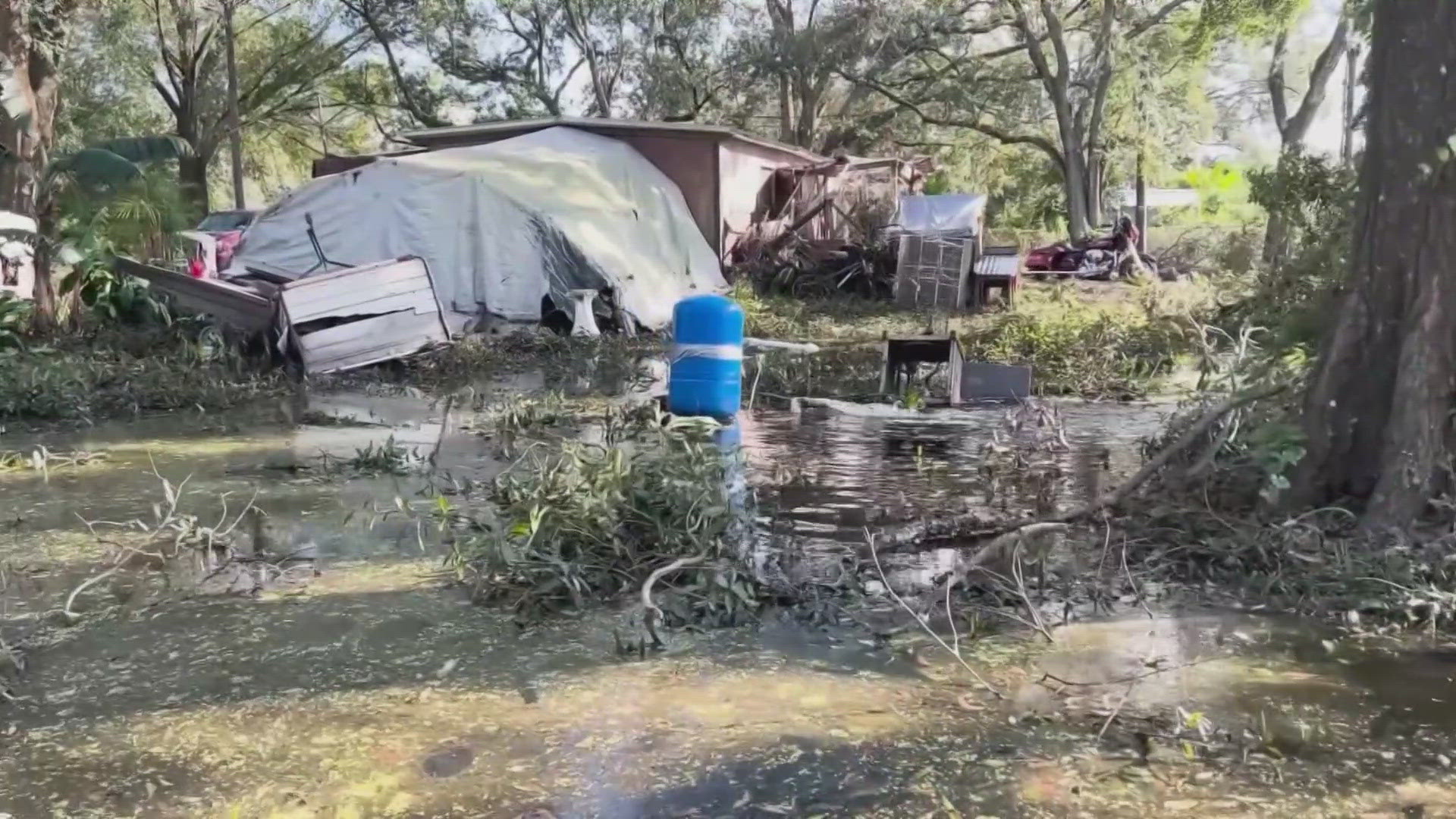 While the rain and winds from Hurricane Milton are long gone, many neighborhoods in Florida are still dealing with flooded streets and yards.