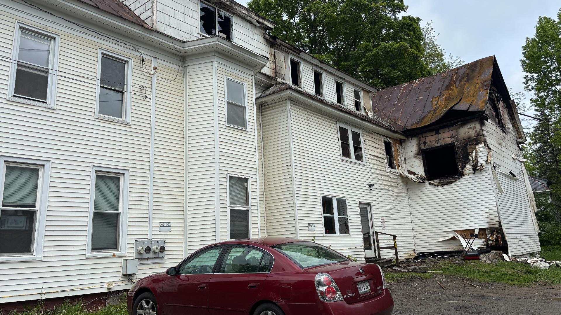 The fire happened early Sunday morning at an apartment building on Summer Street in Fairfield, officials said.