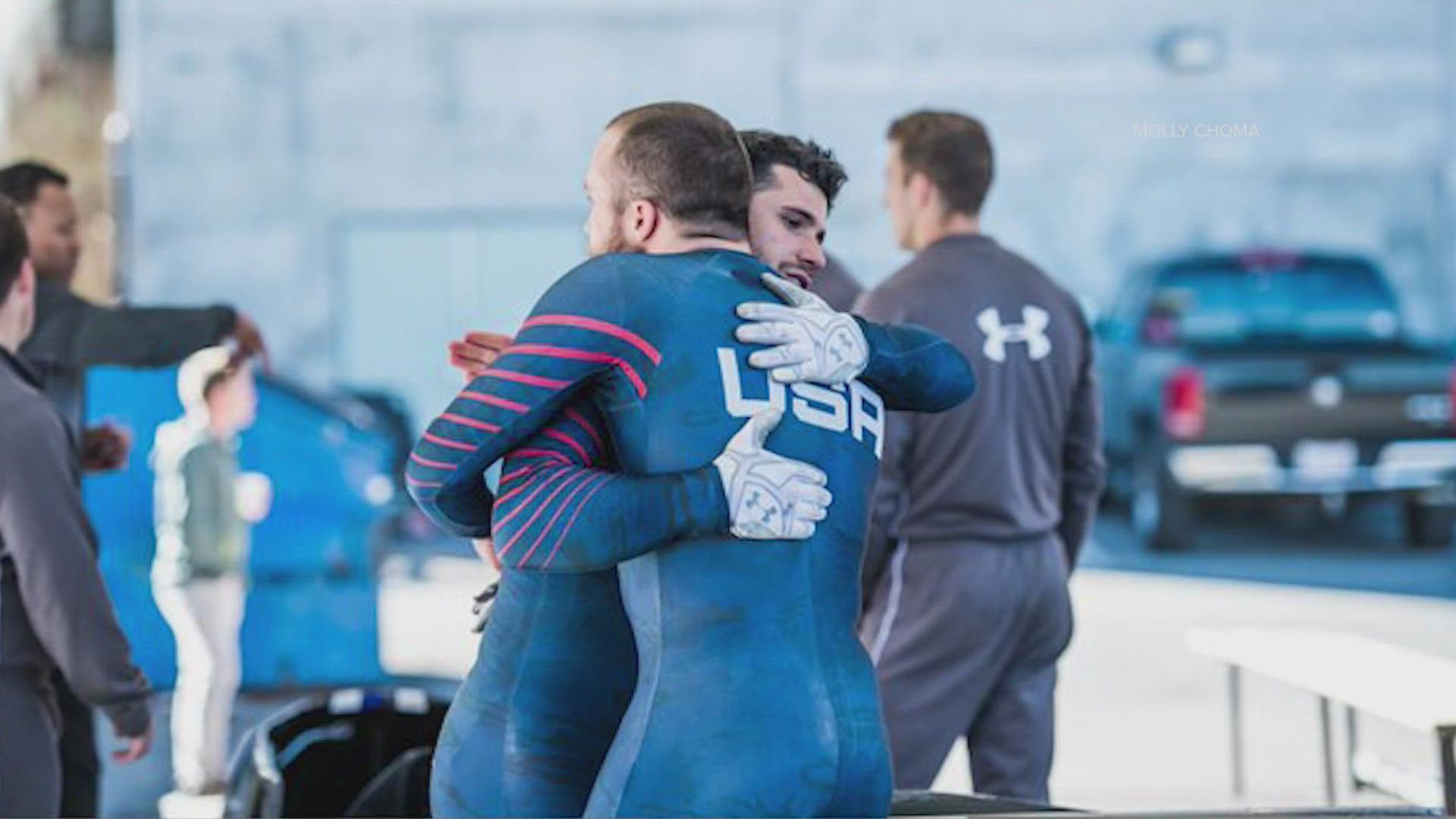 Frank Del Duca, a Bethel native and University of Maine graduate, is competing in the 2-man and 4-man bobsled events at the 2022 Winter Olympics in Beijing, China.