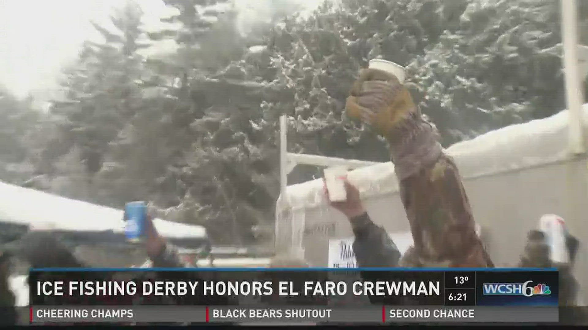 Ice fishing derby honors El Faro crewman