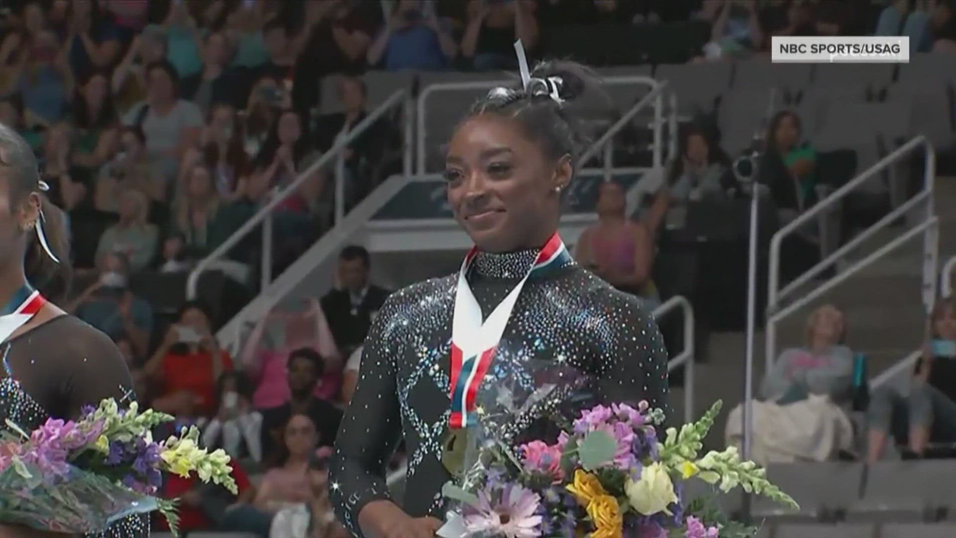 Biles served notice that even after a two-year break following the Tokyo Olympics, in gymnastics there is the GOAT and there is everyone else.