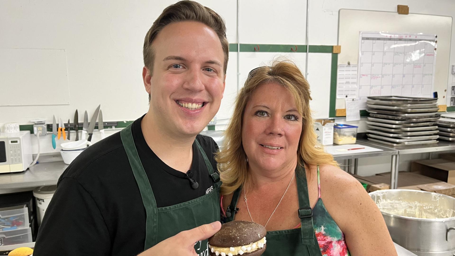 NEWS CENTER Maine Meteorologist Aaron Myler hit the road to Oxford to make some of the best whoopie pies he says he has ever had.