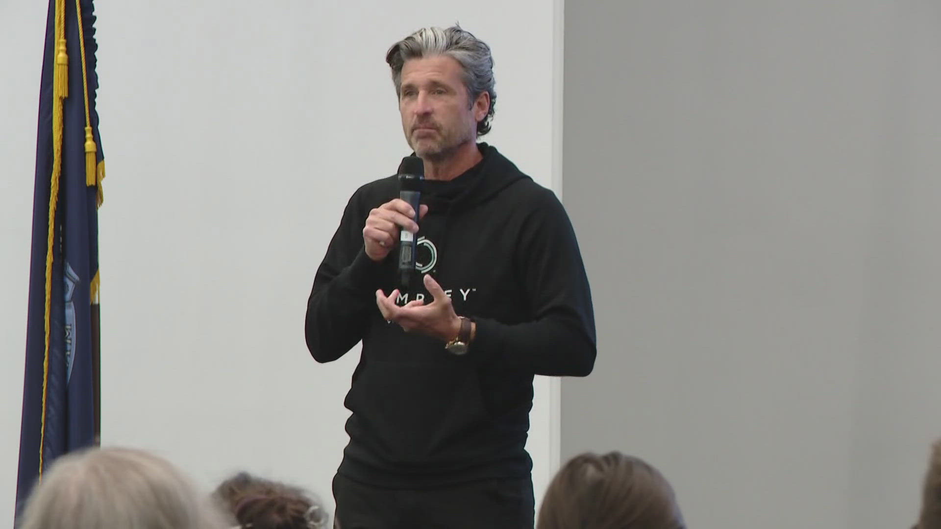 Unum will be this year's presenting sponsor for the Dempsey Center's 5K Run/Walk. Maine native and actor Patrick Dempsey stopped by Unum to receive the donation.