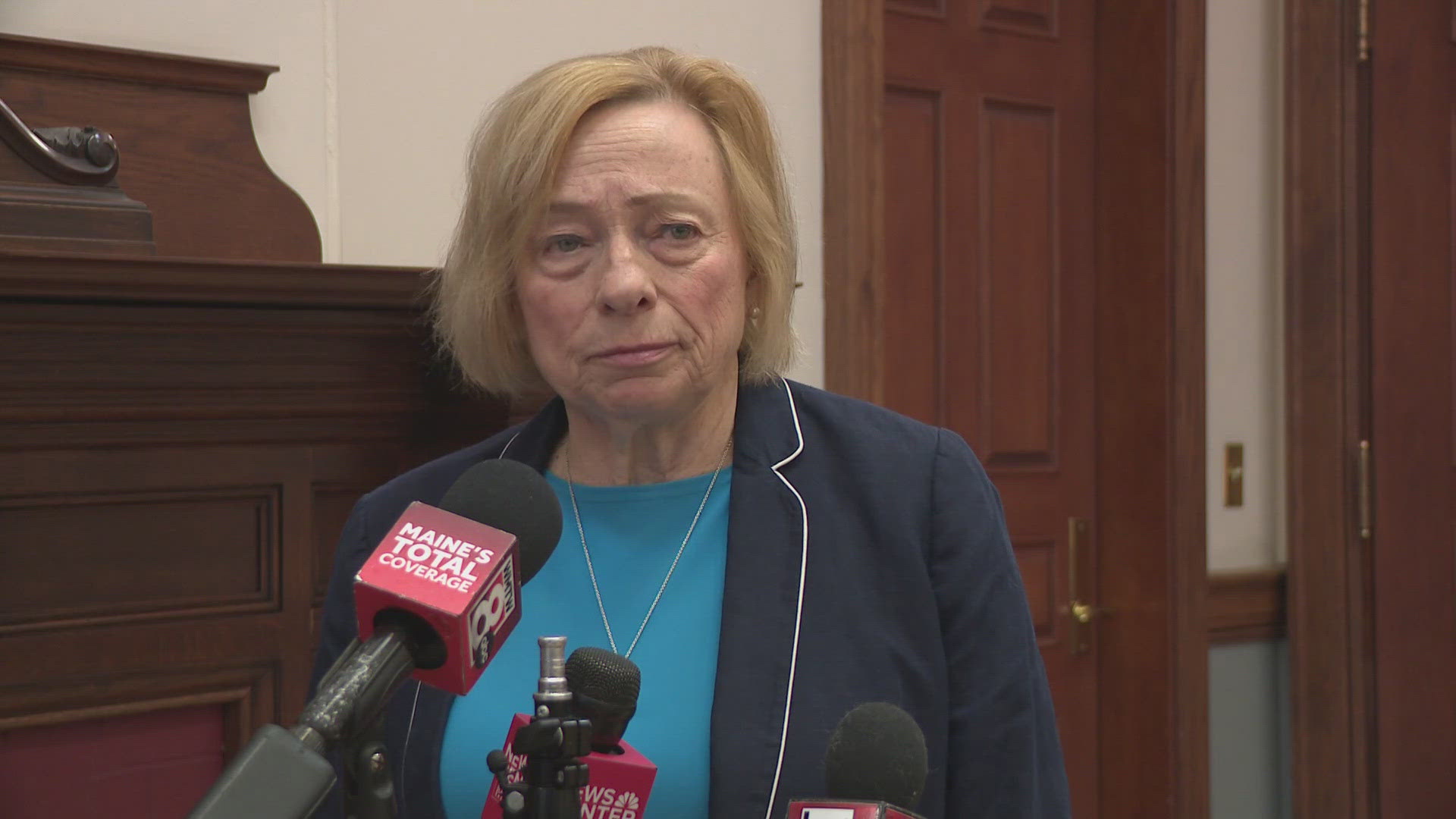 In a press conference Wednesday, Gov. Janet Mills mentioned concerns over state overspending among others.