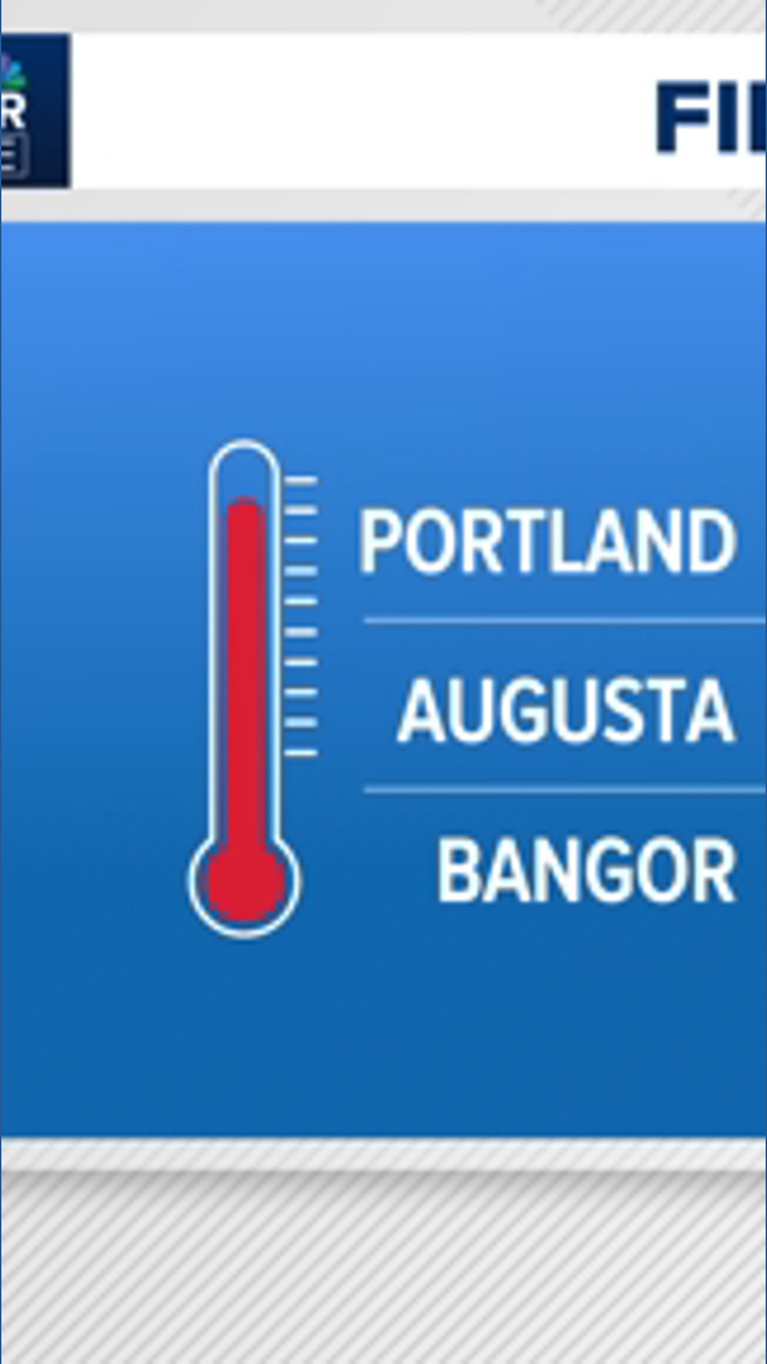 When do we typically see 70-degree temperatures in Maine?