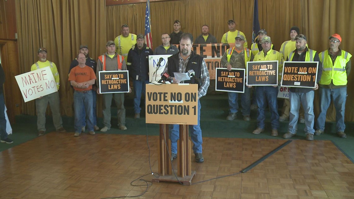 Groups for, against Maine ballot Question 1 rally for support