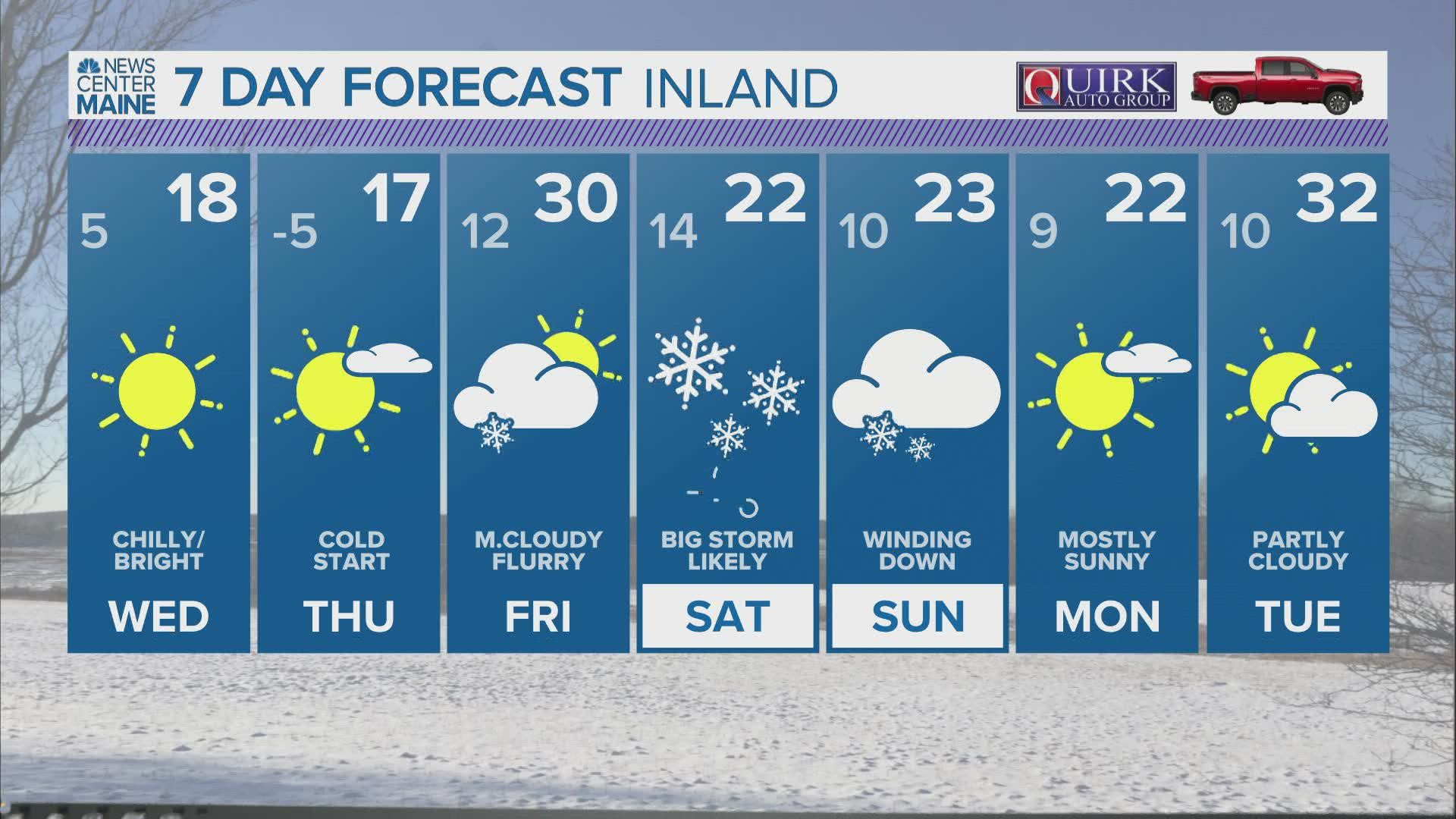 NEWS CENTER Maine Weather Video Forecast