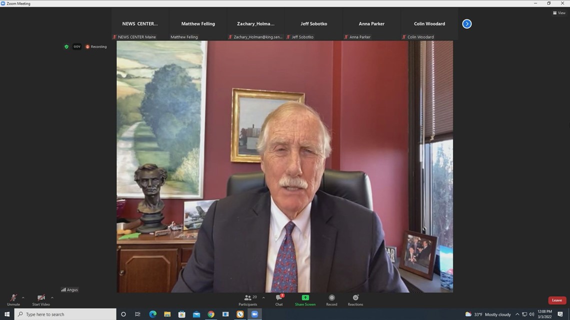 'I think Putin already lost' | Sen. King talks Russia, Ukraine, cybersecurity – News Center Maine