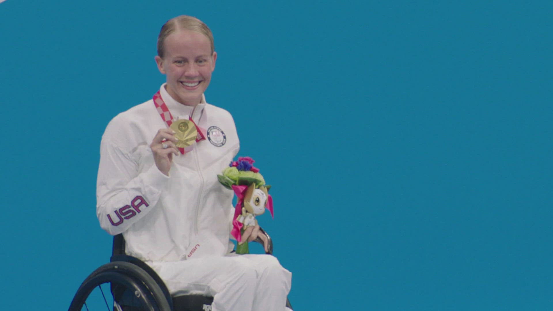 Mallory Weggemann is a five-time Paralympic medalist in swimming who now wants to prove she can be just as golden as a mom.