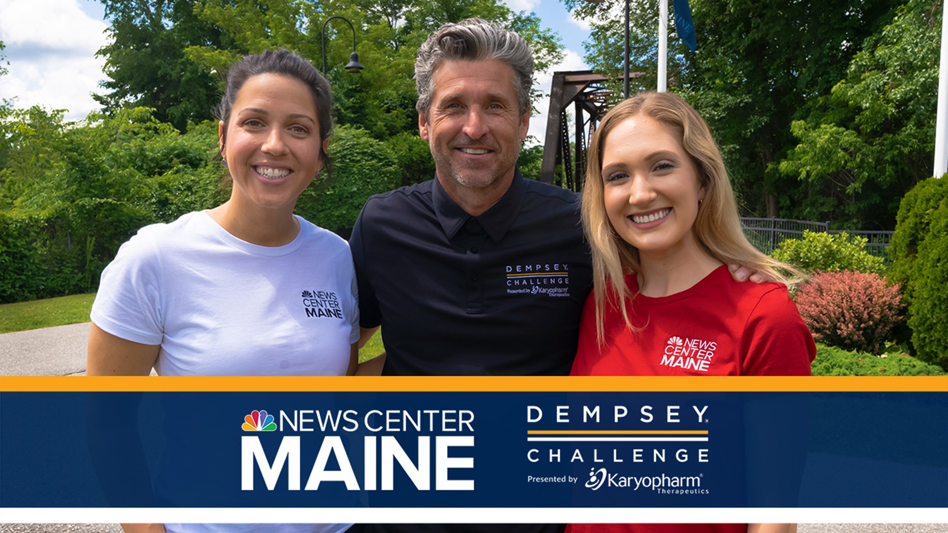 Patrick Dempsey is gearing up with Amanda Hill and Chloe Teboe for this year's Dempsey Challenge! Registration is now open, go to DempseyChallenge.org for more info.