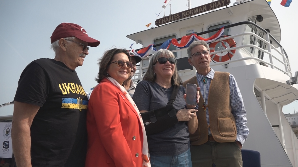 New state ferry honors Maine veteran and Penobscot Nation member ...