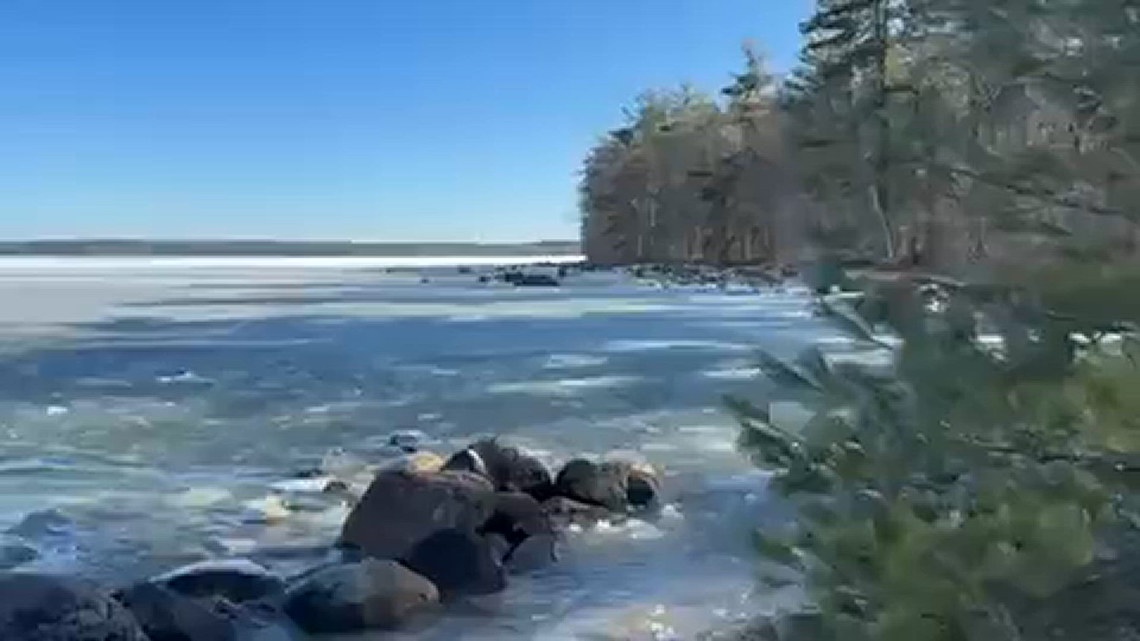 Boat seen spinning on Sebago Lake after operator falls overboard ...