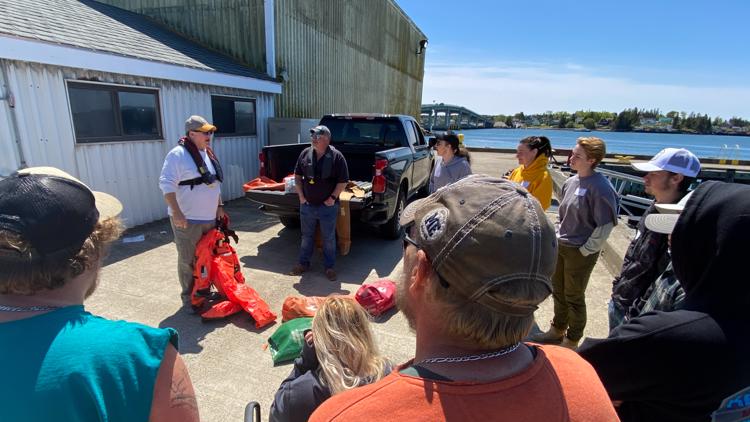 Down East commercial fishers join in for safety-at-sea training with nonprofit