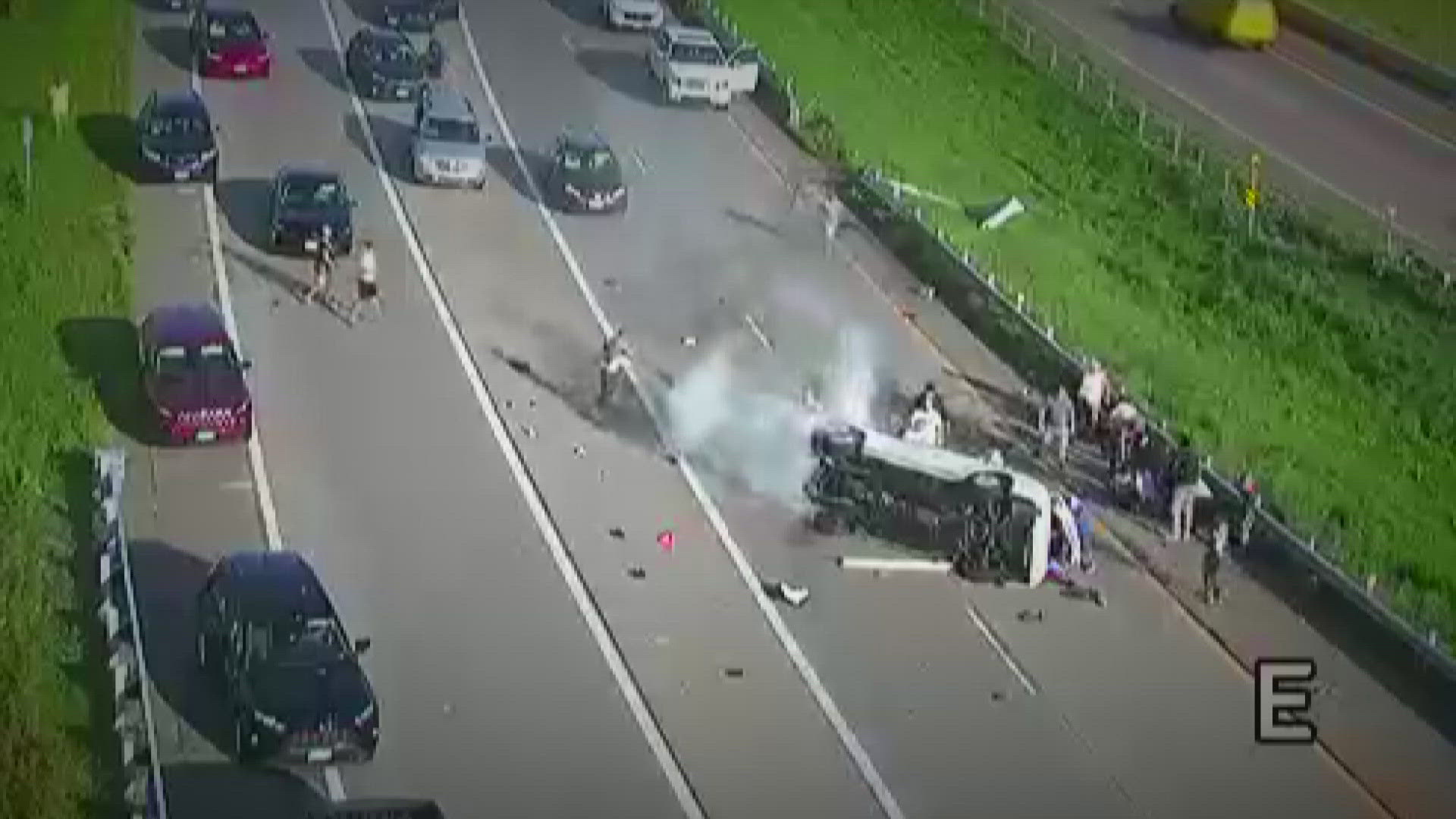 One person was killed in the crash. 