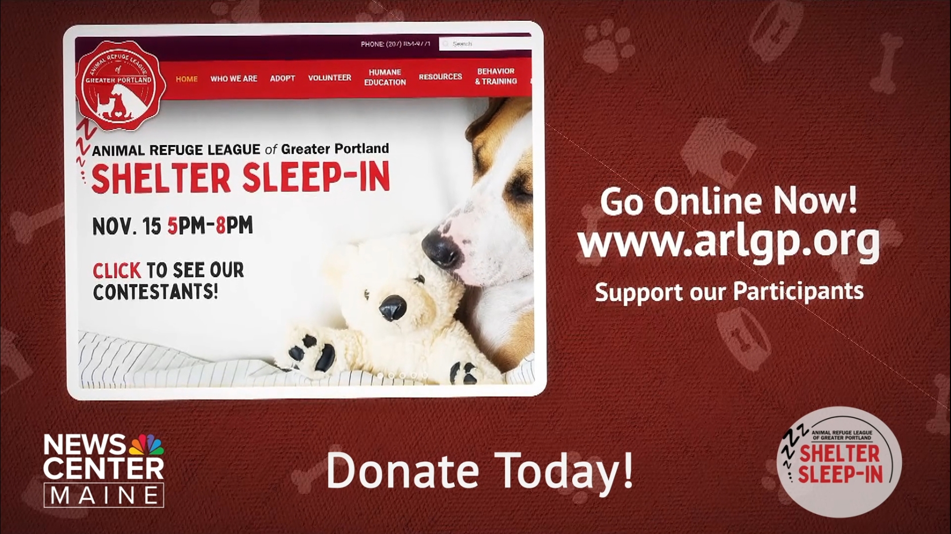 Support a great cause for our furry friends at ARLGP on November 15, from 5PM - 8PM: https://arlgp.org/shelter-sleep-in/