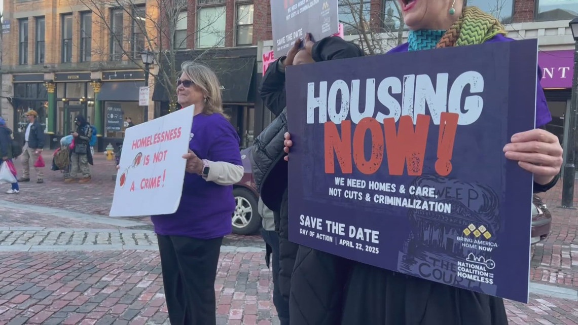 People demand action to address housing crisis at Housing Now rally in ...