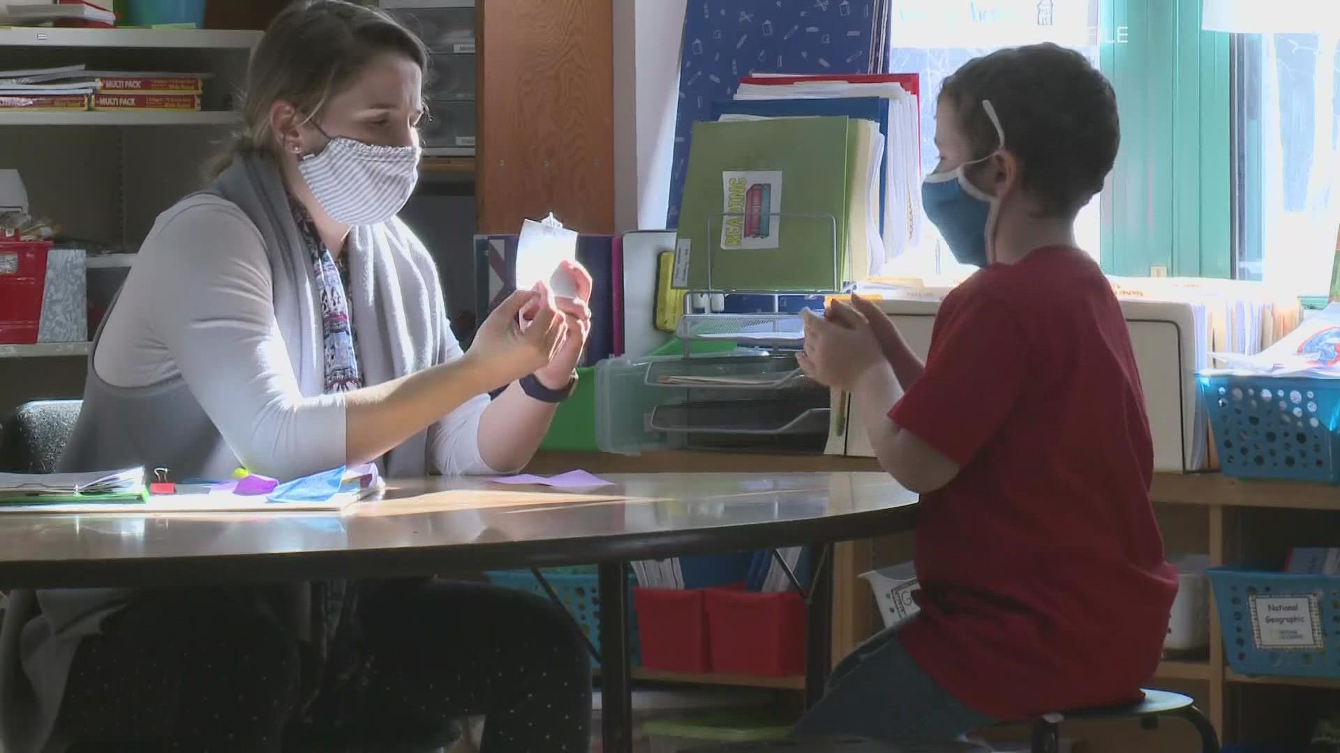 That guidance recommends all people all students, staff, teachers, and visitors age 2 and older wear a mask indoors, regardless of vaccination status.