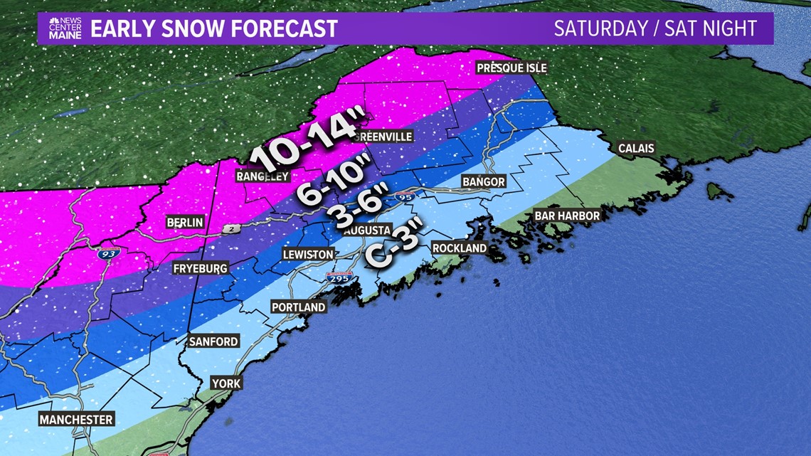 A lateseason winter storm brings snow to Maine this weekend